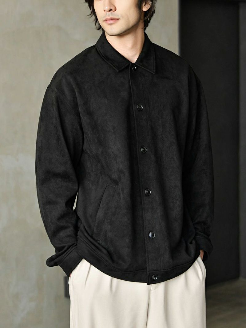 #1222 フェイクスエードジャケット　#852ネクタイシャツ 楽天市場】シャツジャケット シャツ メンズ 秋 秋服 春 春服