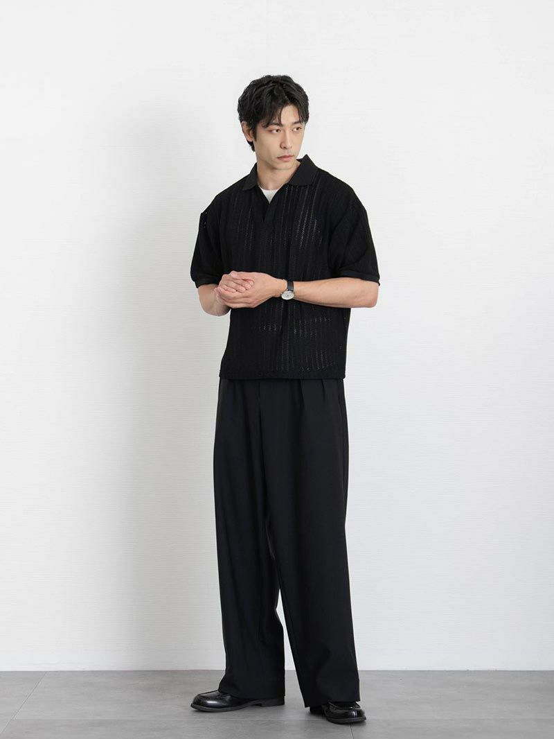 CODE4 ワイドパンツ(セットアップ対応) | DCOLLECTION (ディー
