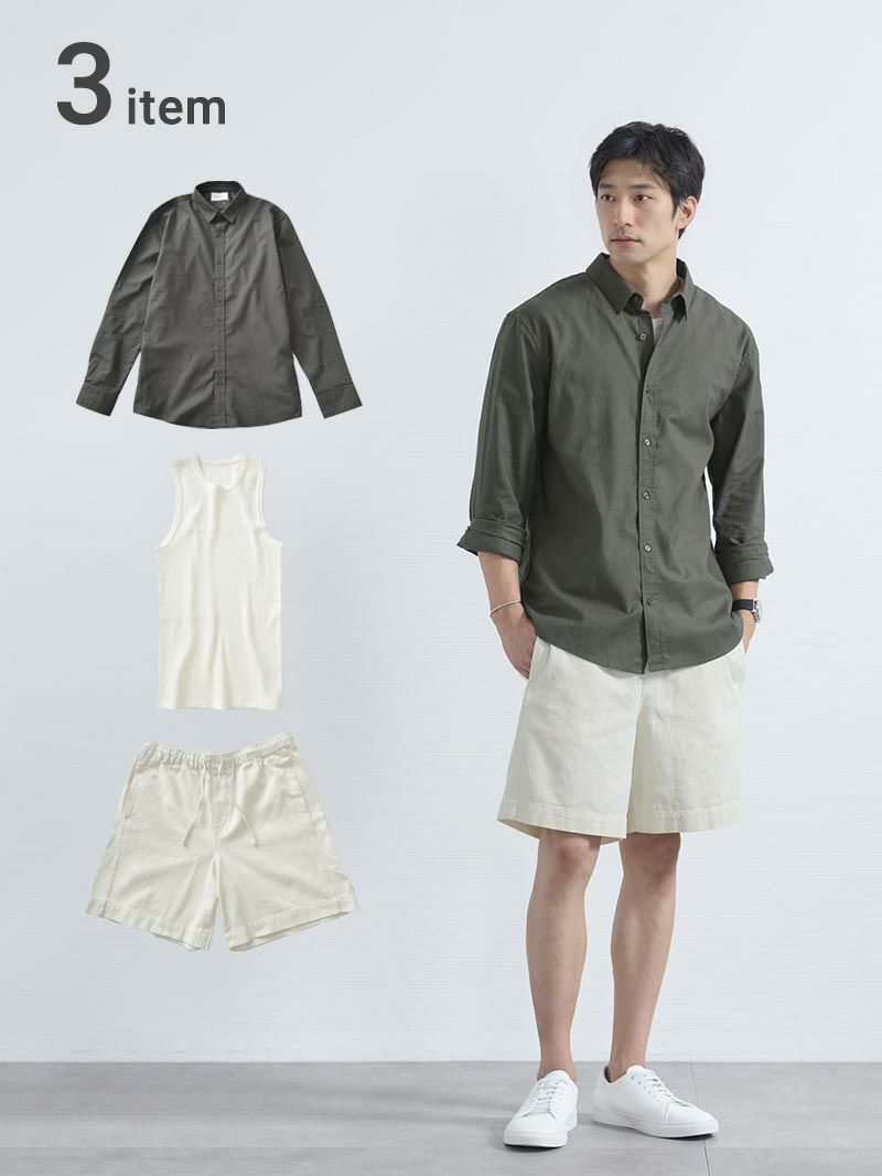 ハーフパンツを使ったコーデセットサムネイル